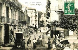 567- Alger - Bab-el-oued - Le marche et l'eglise